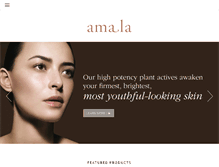 Tablet Screenshot of amalabeauty.com